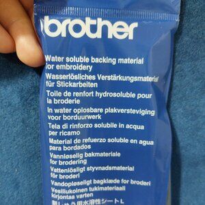 Brother Water Soluble Embroidery Stabilizer 28 X 300 cm